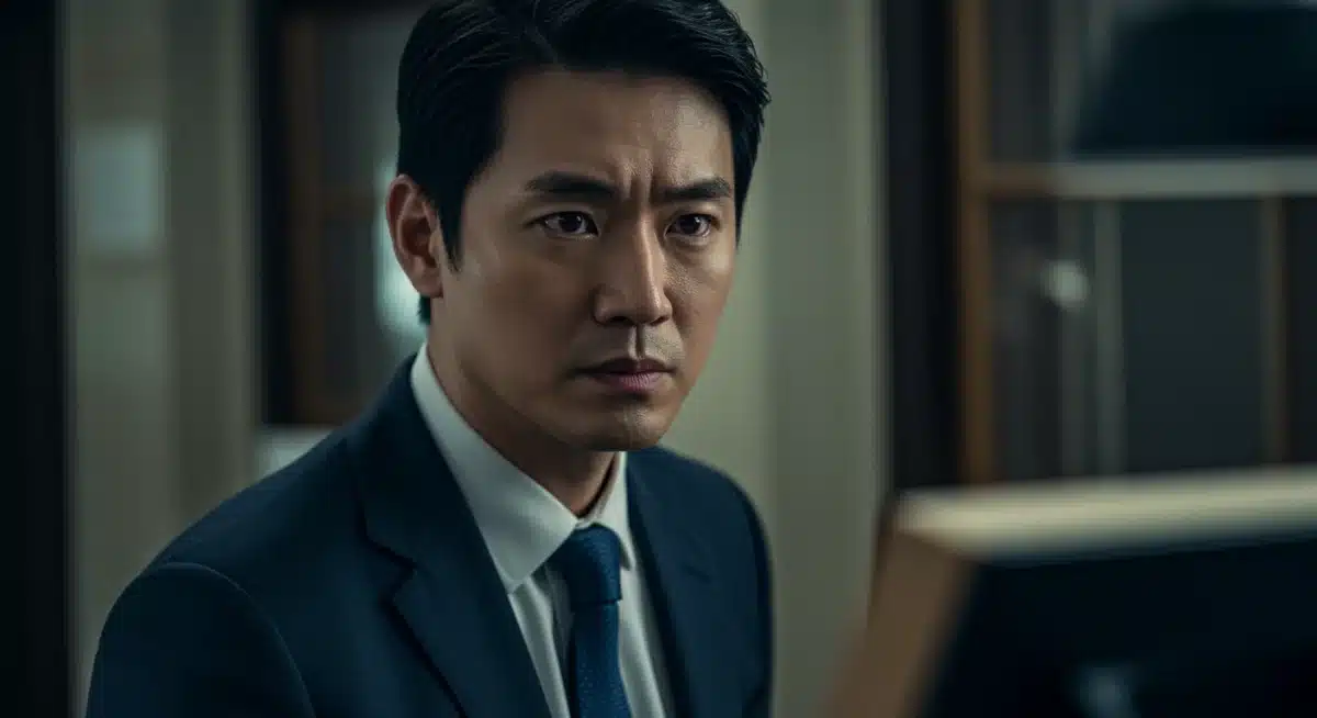 An Asian actor demonstrating intense emotional range in a dramatic role, reflecting deep character portrayal and versatility.