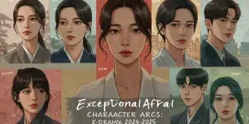 Five K-drama characters from late 2024 showing significant character development and growth.