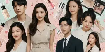 K-Beauty's evolving influence on beauty standards in Asian dramas by 2025, featuring diverse actors and modern aesthetics.