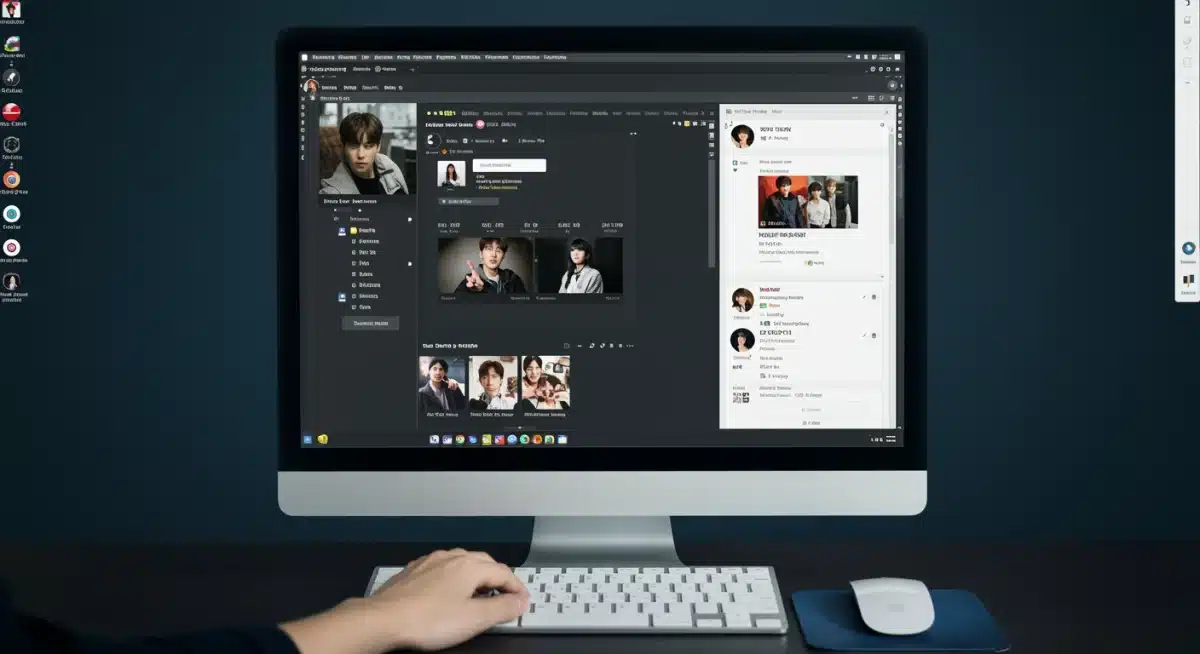 Online K-drama community forum with diverse fan interactions