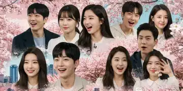 Spring 2025 K-Drama Predictions: Early Reviews & Why They Matter Dynamic collage of K-drama stars and spring elements for 2025 anticipated series.