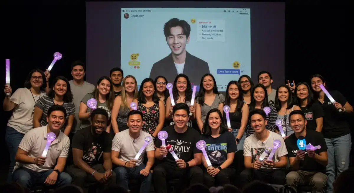US fans engaging in interactive online Q&A with Asian drama celebrity