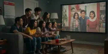 Americans learning Asian drama social cues on a screen